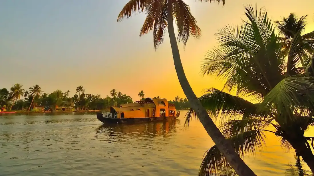 Sunset over Backwaters